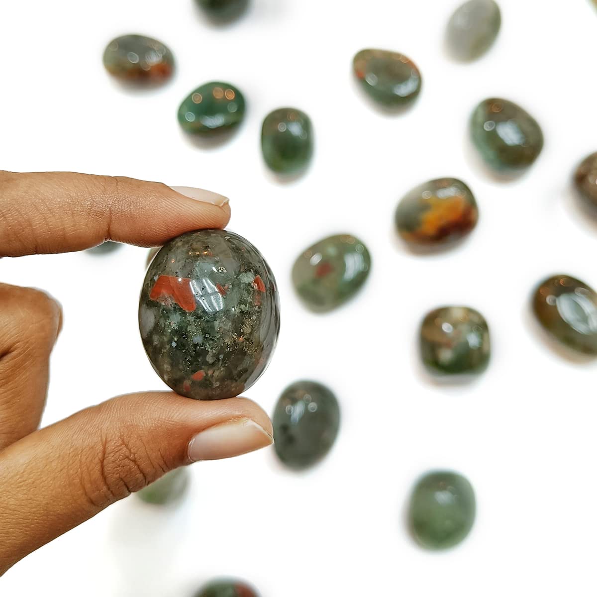 Bloodstone Tumbled Stones | 100g