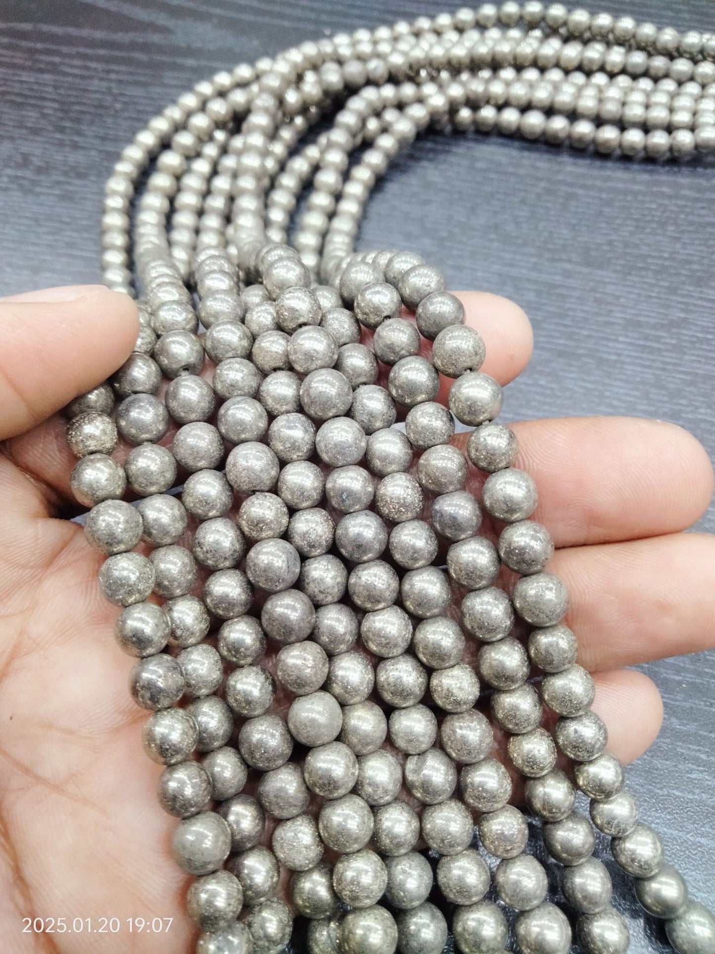Pyrite Stone Mala