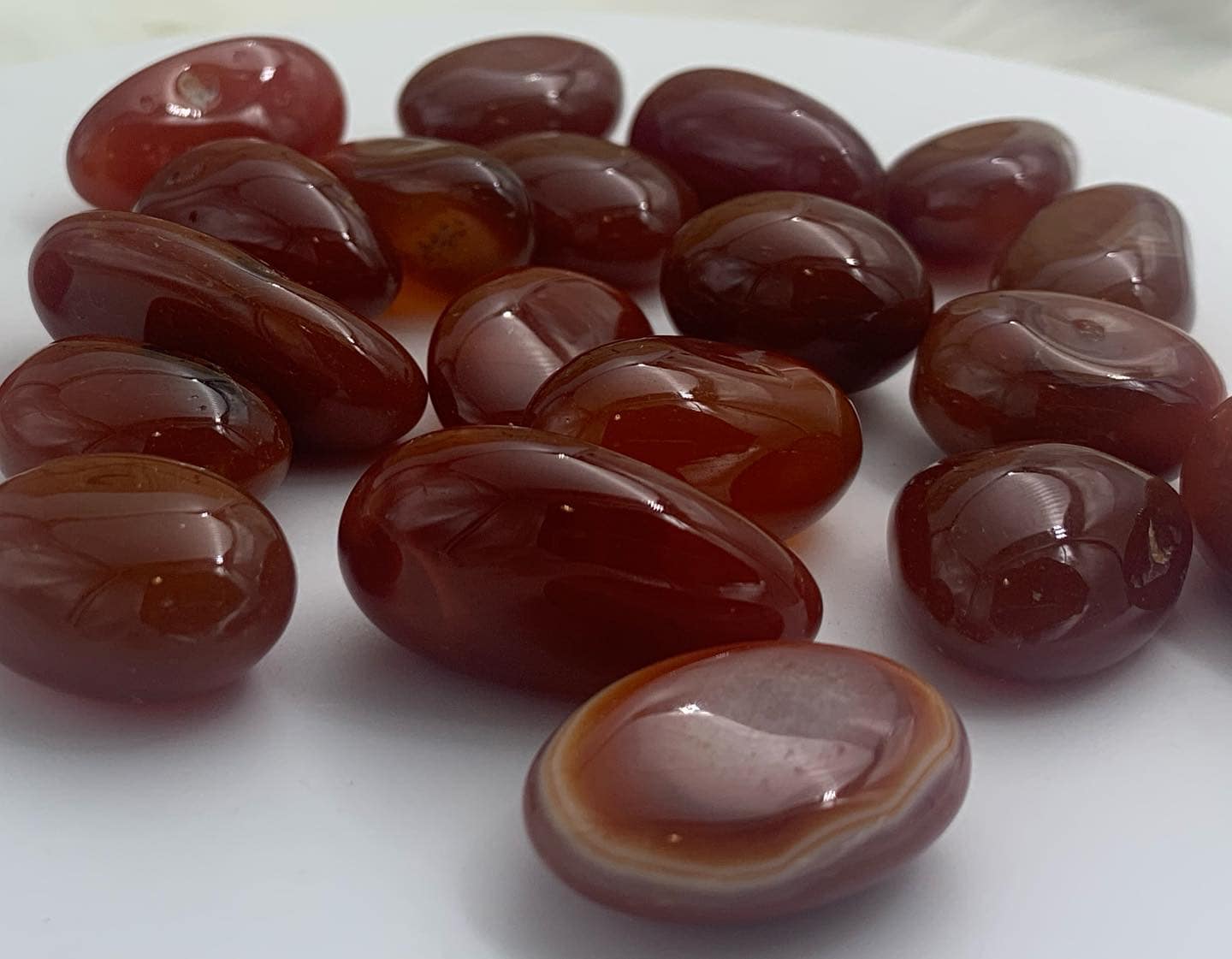 Red Carnelian Tumble Stone | 100gm