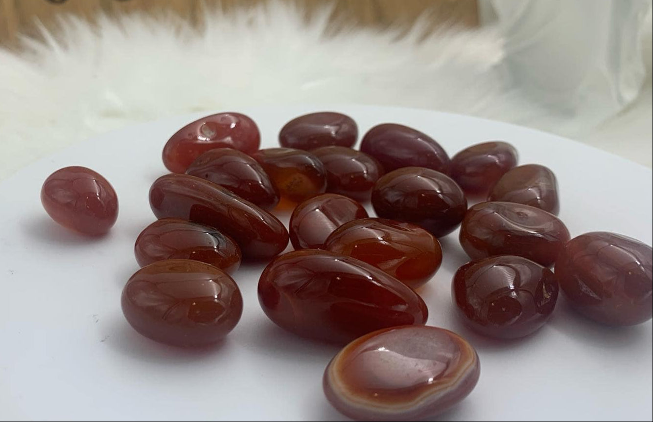 Red Carnelian Tumble Stone | 100gm