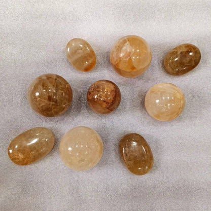 Natural Crystal Citrine Tumble Stone | 100gm