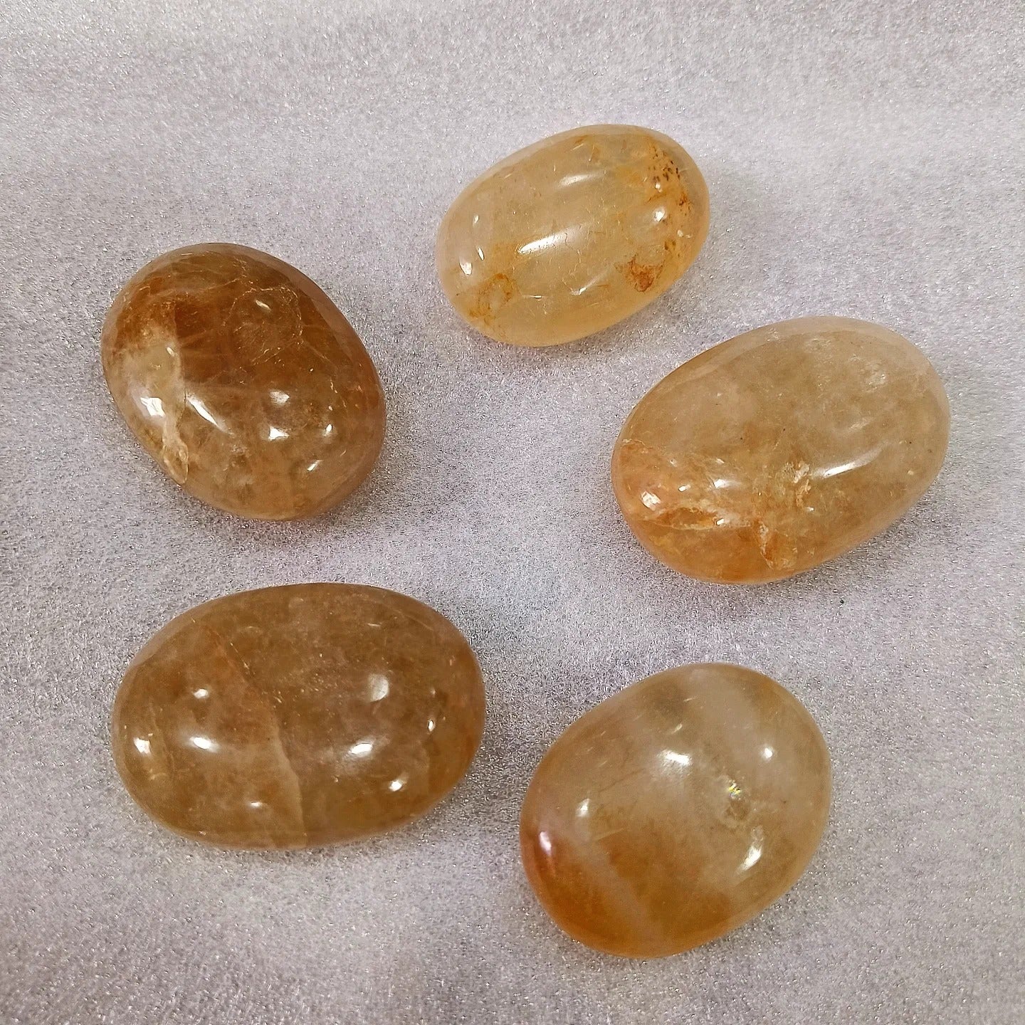 Natural Crystal Citrine Tumble Stone | 100gm