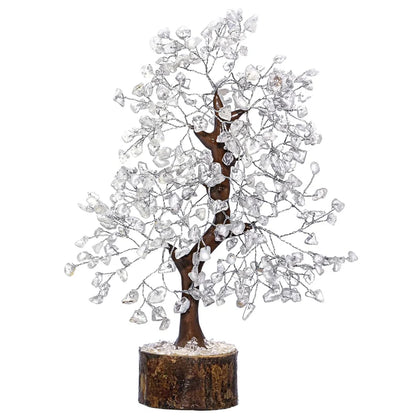 Clear Quartz Crystal Tree – 500 Beads Feng Shui Gemstone Tree