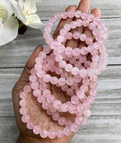 Rose Quartz Bracelet | Love Stone, Attraction, Unconditional Love