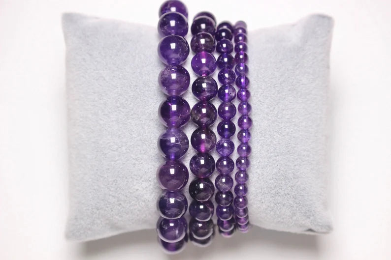 Amethyst Bracelet | Crown Chakra, Healing Properties