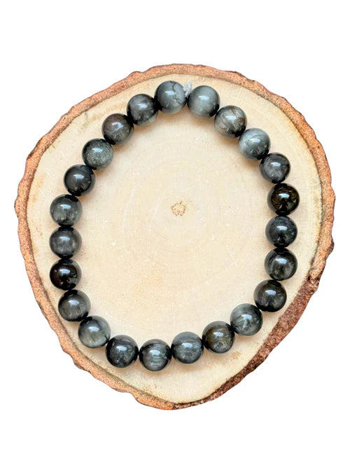 Grey Cat's Eye Bracelet | Focus & Protection