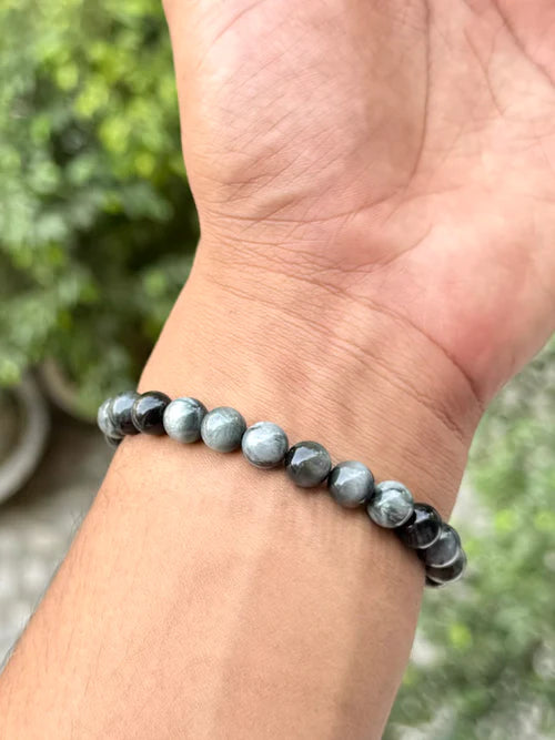 Grey Cat's Eye Bracelet | Focus & Protection